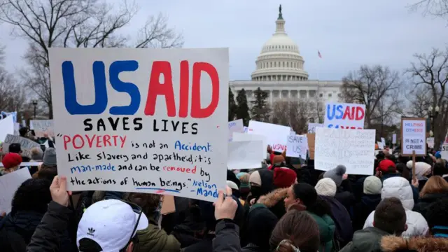 USAID could slash staff to hundreds after placing most on leave USAID could slash staff to hundreds after placing most on leave