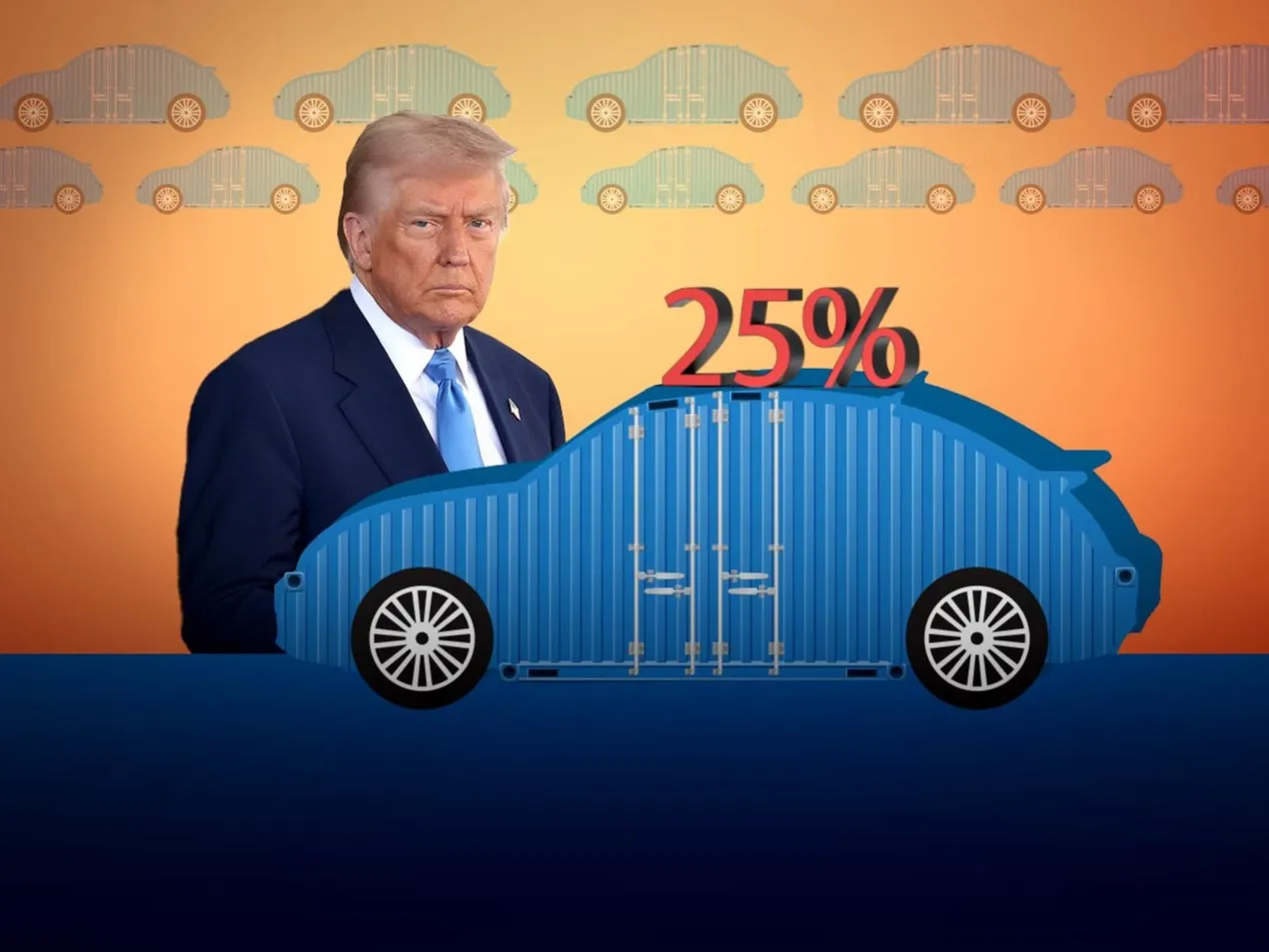 Trump announces 25% tariffs on car imports to US Trump announces 25% tariffs on car imports to US